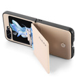 Tok Samsung Galaxy Z Flip7 FE / Z Flip6, Card Slot Ring Case, bézs színű