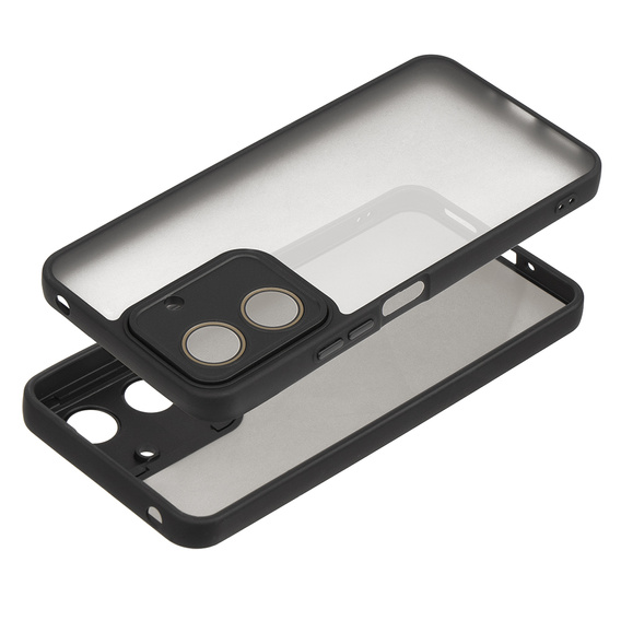 Telefontok a Xiaomi Redmi 13C / Poco C65, Fusion Hybrid, átlátszó / fekete + 9H üveg