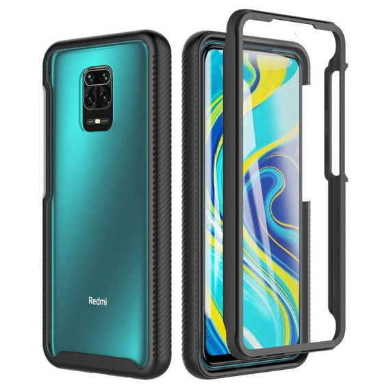 Tok Xiaomi Redmi Note 9S / 9 Pro készülékhez, Shockproof, fóliával, kék