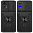 Páncélozott tok a Motorola Edge 30 Neo 5G, Camera Slide Card Slot, fekete