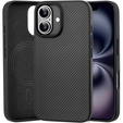 Tok iPhone 16, Aramid Fiber Cover, fekete