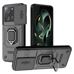 Telefontok a Xiaomi 13T / 13T Pro, KickStand Camera Lens, fekete