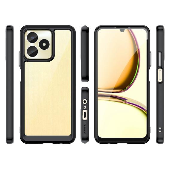 Telefontok a Realme C51, Fusion Hybrid, átlátszó / fekete