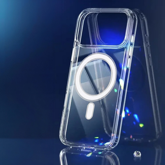 Mágneses tok TPU + akril iPhone 17 Pro készülékhez (kompatibilis a MagSafe készülékkel)
