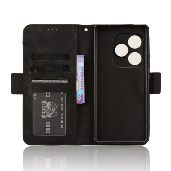 Pattintható tok a Realme GT 6 / 6T, Card Slot, fekete