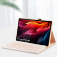 Bluetooth billentyűzet tok a Lenovo Tab K11 Plus-hoz - rózsaszínű