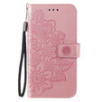 Pattintható tok a Samsung Galaxy S21 FE, Mandala, rózsaszín rose gold
