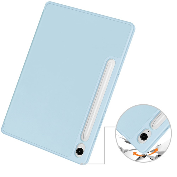 Tok Samsung Galaxy Tab S10 Lite / S10 FE / S9 FE, Smartcase tolltartóval, kék