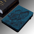 Telefontok a Lenovo Tab M9, Wallet Pen Slot, butterflies, barna