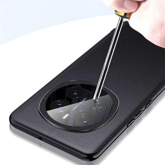 Telefontok a Honor Magic 7 Pro 5G, Leather Hybrid MagSafe, fekete