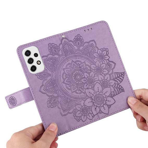 Pattintható tok a Samsung Galaxy A53 5G, Mandala Flower, lila