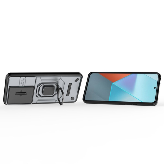 Telefontok a Xiaomi Redmi Note 13 Pro 5G, KickStand Camera Lens, szürke