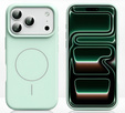 Szilikonhüvely iPhone 17 Pro készülékhez, MagSafe, ütésgátló, zöld