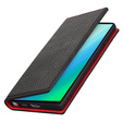 Bőr tok a Samsung Galaxy S23, ERBORD Grain Leather, fekete