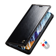CASEME flip tok Samsung Galaxy A52/A52s, Waxy Textured, fekete