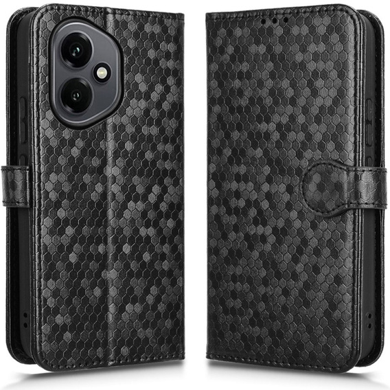 Flap tok Honor 400 5G, Wallet Rhombus, fekete