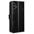 Pattintható tok a CMF Nothing Phone 2 Pro, Crazy Horse Wallet, fekete