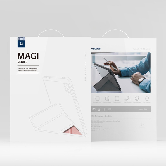 Tok Samsung Galaxy Tab S10+ Plus, Dux Ducis MAGI, rózsaszín