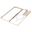 Magnetic Dual Glass MagSafe tok Samsung Galaxy S21 Ultra, arany
