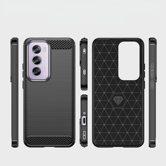 Telefontok a Oppo Reno 12, Carbon, fekete