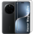3D edzett üveg Honor Magic 7 Pro készülékhez, fekete keretben