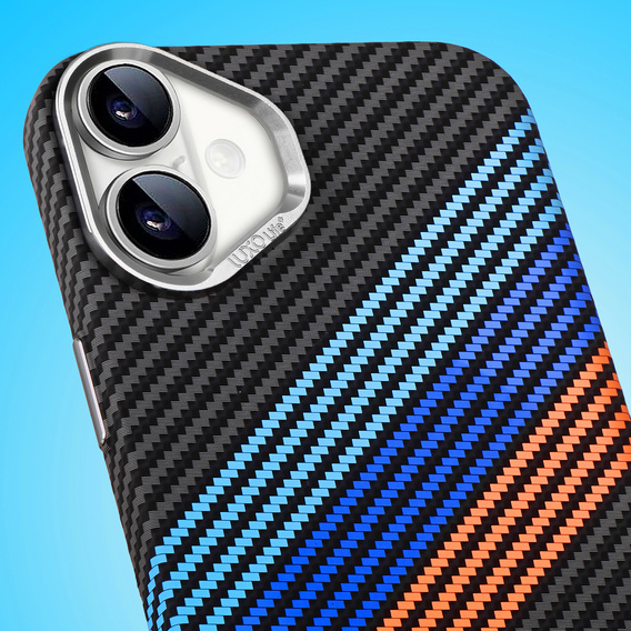 Tok iPhone 16 Plus, Carbon Fiber MagSafe, sötétkék