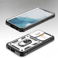 Telefontok a Samsung Galaxy S23, CamShield Slide, CamShield Slide, Fehér / fekete