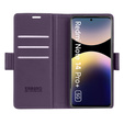 Tok Xiaomi Redmi Note 14 Pro+ 5G / Xiaomi Poco X7 5G / Xiaomi Redmi Note 14 Pro 5G, ERBORD Glossy Litchi, pénztárca patenttal, lila