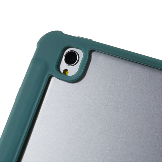 Tok iPad 10.2 2021 / 2020 / 2019, Smartcase Hybrid, tolltartó résszel, sötétzöld