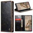 CASEME flip tok Samsung Galaxy A53 5G, Waxy Textured, fekete / barna