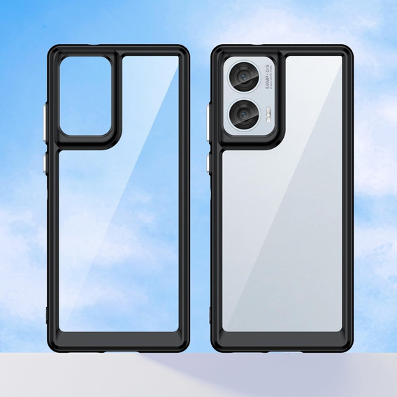 Telefontok a Motorola Edge 50 Fusion 5G, Fusion Hybrid, átlátszó / fekete