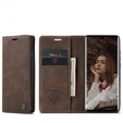 CASEME tok Huawei P30 Pro, Leather Wallet Case, sötétbarna