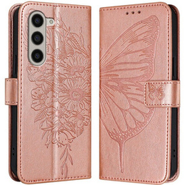 Pattintható tok a Samsung Galaxy Z Fold6 5G, Butterfly, rózsaszín rose gold