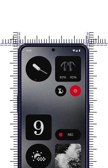 Edzett üveg 9H a Nothing CMF Phone 1