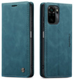 CASEME tok Xiaomi Redmi Note 10 / 10S, Leather Wallet Case, zöld