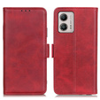 Pattintható tok a Motorola Moto G53 5G / G13 / G23, Wallet, piros