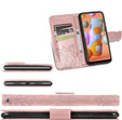 Pattintható tok a Oppo A40 / Oppo A40m, Butterfly, rózsaszín rose gold