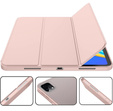 Tok iPad Pro 12.9" 2022/2021/2020 (6/5/4 gen.), Smart Pencil, tolltartóval, rózsaszín