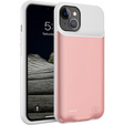 6500mAh akkumulátor tok iPhone 13, rózsaszín