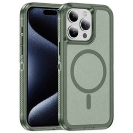 Tok kerettel iPhone 15 Pro Max készülékhez, MagSafe-hoz, zöld