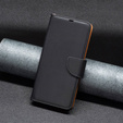 Pattintható tok a Samsung Galaxy A54 5G, Wallet Litchi Magnet, fekete