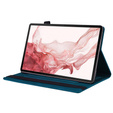 Tok Samsung Galaxy Tab S10 FE+ Plus, Classic, tolltartóval, kék