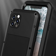 Love Mei Telefontok a iPhone 12 Pro, armored with glass, fekete