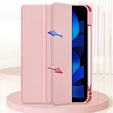 Tok iPad 10.9 2022 10 Gen, Smartcase Hybrid, tolltartó résszel, rózsaszín