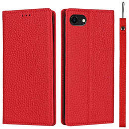 Bőr tok a iPhone 7/8/SE 2020/SE 2022, ERBORD Grain Leather, piros