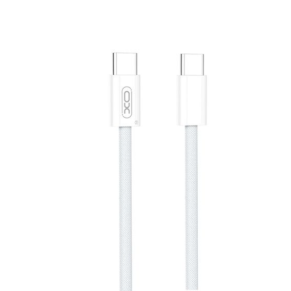 XO USB C-típusú C-típusú 60W-os kábel 150cm, fehér