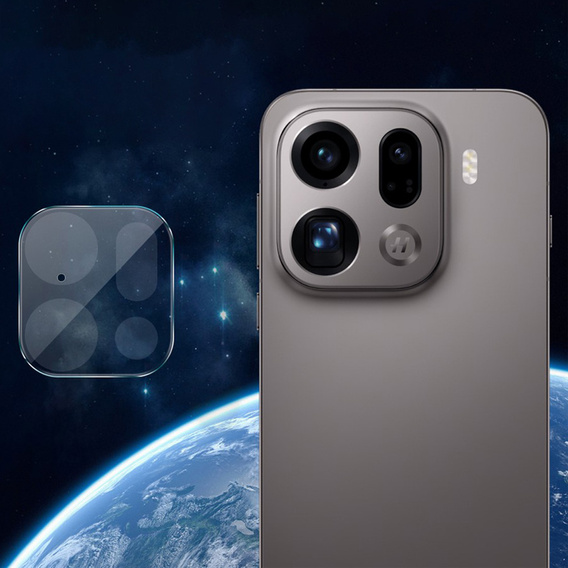 2x ERBORD edzett üveg képernyővédő az Oppo Find X9 Pro készülékhez