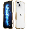 Teletok LUPHIE iPhone 14 Plus-hoz, Armor Bumper, arany