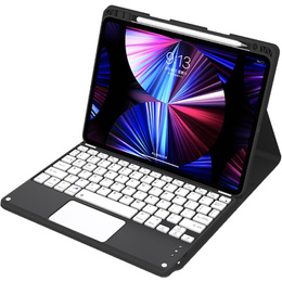 Tok + billentyűzet iPad Air 10.9 4 2020 / 5 2022, Touchpad, fekete