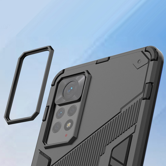 Tok Xiaomi Redmi Note 11 Pro 4G / 5G, Military kickstand, kék